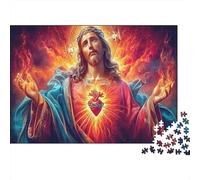 Religious Art paper 1000 piece puzzle for adults Education Spiritual Enlightenment church wall art paper puzzle Home Decor Gift 52x38cm/1000pcs