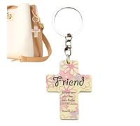 Religious Bag Charm - Christian Scripture Keychain Pendants,Inspirational Key Chain for Women Men Pastors Prayer Car School Church Luggage Baptism Birthday Christmas