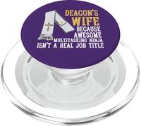 Religious Believers Funny Christian Quote Deacon Wife PopSockets PopGrip for MagSafe