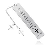 Religious Bible Verse Bookmark Gift Godson Goddaughter Gift Inspirational Prayer Bookmark Gift First Communion Confirmation Gift Baptism Bookmark Gift for Boy Girl Christening Gift for Women Men