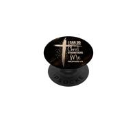 Religious Bible Verse Cross Christian Philippians 4:13 PopSockets Adhesive PopGrip