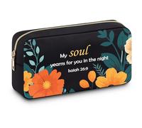 Religious Bible Verse Gifts Christian Makeup Bag for Women Faith Inspirational Scripture Presents for Friend Toiletry Bag Encouragement Friendship Gifts for Girl Her Sister Positive Affirmation Pouch