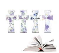 Religious Bookmarks | Magnetic Bookmarks Flower Christian Book Markers | Reading Accessories for Teacher Student Teen Girls Home School Church Office Work Christmas