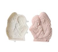 Religious Carving Silicone Mold for Soap Christmas Decoration Silicone Mold for Epoxy Resin