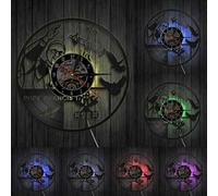 Religious Celeb Pope Francis Catholicism Wall Clock Roman Catholic Vinyl Record Wall Clock St Francis Church Decor Wall Watch With LED