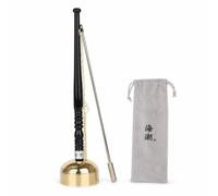 Religious Chime, Ritual Bell, Metal, Large Straight Handle Bell + Bag | Accessory, Altar Service Bell, Meditation , For Monastery Residents