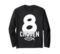 Religious Chosen 8 Years Jesus 8TH Birthday Long Sleeve T-Shirt
