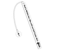 Religious Christian Bookmark for Women Scripture Gifts Inspirational Book Mark Baptism Bible Verse Bookmark Encouragement Inspirational Gifts for Friends Her Him Female Christian Bookmarks for Men