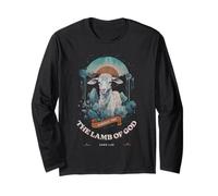 Religious Christian Faith Jesus Behold The Lamb of God Long Sleeve T-Shirt