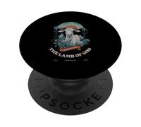 Religious Christian Faith Jesus Behold The Lamb of God PopSockets Adhesive PopGrip