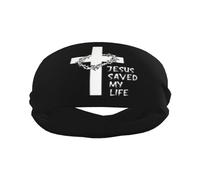 Religious Christian Faith Jesus-Romans 1:16 Sports Headband Stylish Yoga Exercise Hairbands Breathable Sweatbands Workout Running Hair Accessories-2