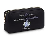 Religious Christian Gifts for Women Cosmetic Bag Bible Verse Bag Gifts for Women Friend Inspiration Religious Gift Makeup Bag Religious Birthday Gifts Baptism Confirmation Gifts Spiritual Faith Gifts