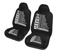 Religious Christianty Faith Jesus Seat Covers Car Front Set Of 2 Easy Clean Car Seat Protector Easy To Install Auto Seats Cover For Trucks Four Seasons Men