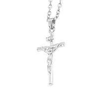 Religious Cross Pendant - Elegant Cross Ornaments For Christmas Tree - Stylish Hip Hop Chain Necklace For Women Men Ideal For Dating Party Festival Celebration Wedding Daily Wear, Fashion Jewelry