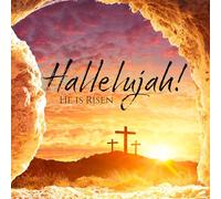 Religious Easter Cards - Hallelujah, pack of 5, with white envelopes and Bible verse inside these Christian Easter cards, by Just Cards Direct