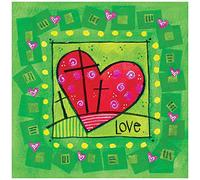 Religious Easter Cards, Heart, Pack of 5 with Bible Verse & Envelopes