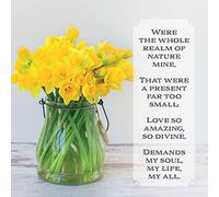 Religious Easter Cards, Were the Whole Realm, Pack of 5 with Bible Verse | Bible verse & Easter greeting inside; Christian multipack for family & friends; UK designed & printed