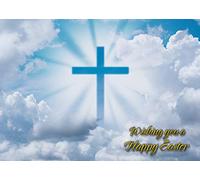 Religious Easter Greeting Card - Landscape