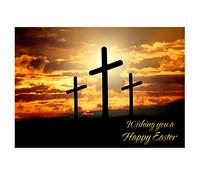 Religious Easter Greeting Card - Landscape