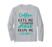 Religious Faith Coffee Devotions Christians Long Sleeve T-Shirt