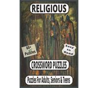 Religious & Faith-Themed Crosswords: Worship, Scripture Insights, Prayers & More | 60 Easy-to-Read Puzzles | Great Gift for Christians, Spiritual Seekers, Holidays, Vacations & Mindful Relaxation