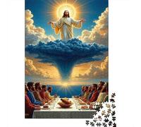 Religious Figure in Clouds 1000 Piece Jigsaw Puzzle for Adults Last Supper Scene Relaxing Home Decor 70x50cm/1000pcs