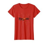 Religious Forgiven Inspirational Graphic for Men T-Shirt, Women, Red, XXL