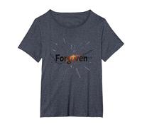 Religious Forgiven Inspirational Graphic for Men T-Shirt, Women's Plus, Heather Blue, 1X