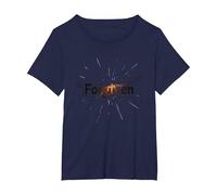 Religious Forgiven Inspirational Graphic for Men T-Shirt, Women's Plus, Navy, 5X