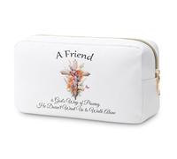 Religious Friendship Gifts for Women Makeup Bag Christian Gifts for Best Friend Bible Verses Cosmetic Bag Christmas Scripture Presents for Her Sister Valentines Day Birthday Presents Travel Pouch
