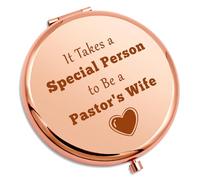 Religious Gift for Pastors Wife Compact Makeup Mirror Christian Gifts for Women Minister's Wife Thank You Gifts Anniversary Christmas Birthday Thanksgiving Present for Her Folding Makeup Mirror