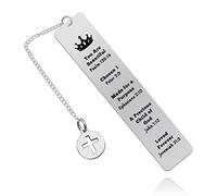 Religious Gift for Women Men Inspirational Bible Verse Christian Bookmark Gift for Boys Girls Baptism Gift for Godchild Book Club Gift for Friends Birthday Bookmark Gift for Godson Goddaughter
