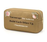 Religious Gift Inspirational Gifts for Women Cosmetic Bags Encouragement Travel Toiletry Pouch Motivational Quotes Makeup Bag for Women Makeup Bags with Zipper Friendship Graduation Motivational Gift