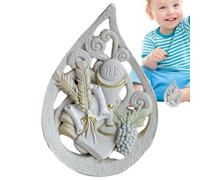 Religious Gifts - Christian Gifts | Religious Statues | Sacred Statues | Resin Easter Religious Statues | Table Decor with Flame Shaped Christian Communion Symbols