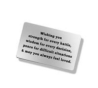Religious Gifts for Men Christian Gifts Engraved Wallet Insert Card Inspirational Gifts Encouragement Gifts Graduation Gift Card Birthday Card Christmas Christianity Prayer Gifts for Him and Her