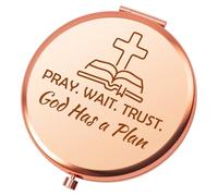 Religious Gifts for Women Bible Verse Compact Mirror for Women Her Inspirational Christian Gift Spiritual Gift for Friend Mom Sister Mothers Day Christmas Birthday Present Pocket Makeup Mirror