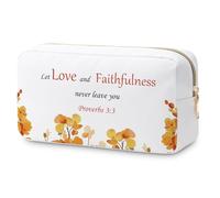 Religious Gifts for Women Christian Makeup Bag Baptism Gifts Bible Verse Gifts for Goddaughter Godmother Christian Appreciation Gifts Cosmetic Bag Scripture Gifts Christmas Birthday Gift Travel Pouch