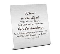 Religious Gifts for Women Friends Christian Desk Desk Plaque Sign Decor Bible Verse Desk Decoration Inspirational Gifts for Daughter Scripture Gifts Christmas Birthday Gifts Keepsake Gifts