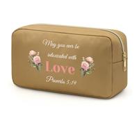 Religious Gifts for Women Makeup Bag Catholic Gifts Christian Religious Pouch for Women Inspirational Present Cosmetic Bag Bible Verse Mothers Day Birthday Present for Mom Sister Friends