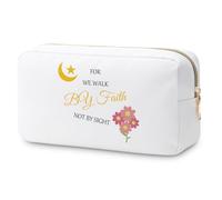 Religious Gifts for Women Makeup Bag Christian Bible Gift Inspirational Christian Encouragement Gift Religious Scripture Gift Cosmetic Bag Christmas Confirmation Gifts for Daughter Friend Travel Pouch
