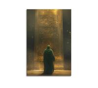 Religious Islamic Digital - Painting - Style Muhammad And Scripture Gate Decorative Painting Canvas Wall Posters And Modern Family Bedroom Decor 24x36inch(60x90cm)