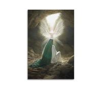 Religious Islamic Light - Shadow - Painting - Style Muhammad And Angel Decorative Painting Canvas Wall Posters And Modern Family Bedroom Decor 20x30inch(50x75cm)