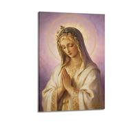 Religious Madonna Decorative Paintings, European-style Retro Portraits, Holy Virgin Mary Prayer Paintings, Church, Bedroom, And Study Posters 08x12inch(20x30cm)