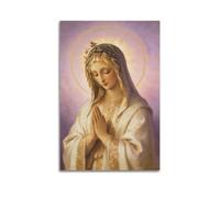 Religious Madonna Decorative Paintings, European-style Retro Portraits, Holy Virgin Mary Prayer Paintings, Church, Bedroom, And Study Posters 24x36inch(60x90cm)