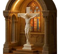 Religious Night Light - LED Fun Table Lamp,Table Night Light for Bedroom Dorm Library Study Reading Nook Coffee Bar Meditation Space Christmas Bookshelf Workplace