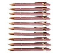 Religious Pens, Scripture Pens - Religious Inspirational Ballpoint Pens with Bible Verses - Set of 10 Writing Tool Christian Favors, Black Ink, Retractable, for Female Men, No Bleeding Through