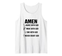 Religious Prayer Works Jesus Saves Amen Never Doubt God Tank Top
