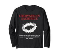 Religious Quote Faith Jesus God Sacrifice Christian Bible Long Sleeve T-Shirt