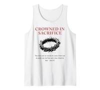 Religious Quote Faith Jesus Sacrifice God Christian Bible Tank Top
