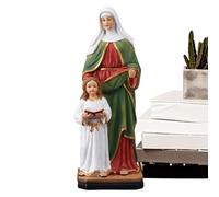 Religious Resin Statue - Elegant Resin Sculpture, Detailed Figure Of Mary Anne | Catholic Religious Artwork, Home Accent 'Altar, Graceful Holy Ornament, Collezion
